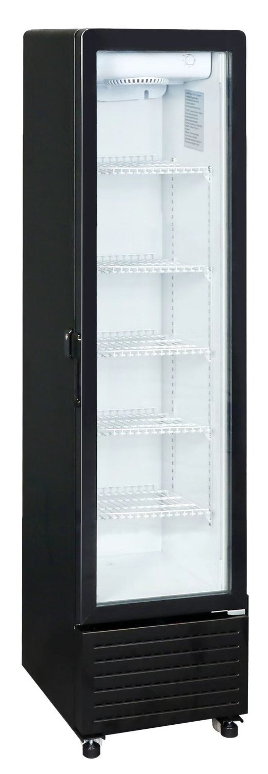 Chefs Range GDLSC225W - 212 Ltr Slimline Glass door fridge merchandiser