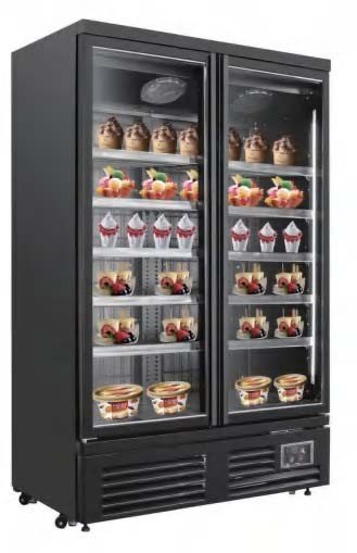 Chefs Range BLFP1373TG - 810 Ltr Double Glass door freezer