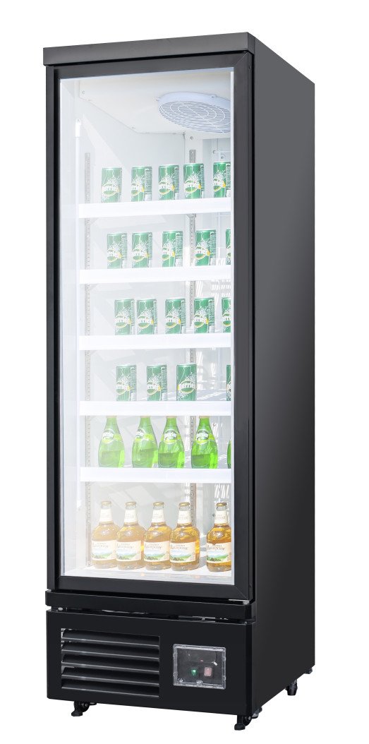 Chefs Range BLRP0673TG - 400 Ltr Single glass door fridge
