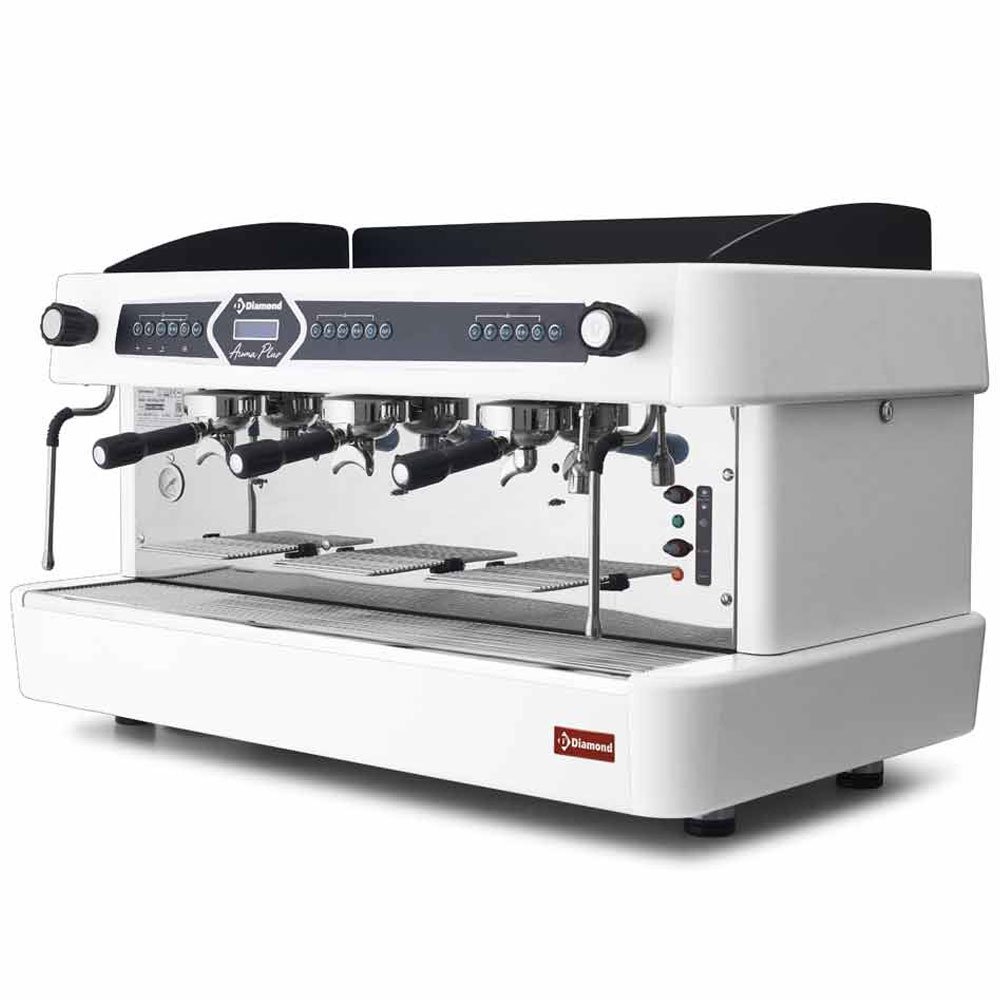 Diamond AROMA/3EW White Espresso Automatic Coffee Machine with Display