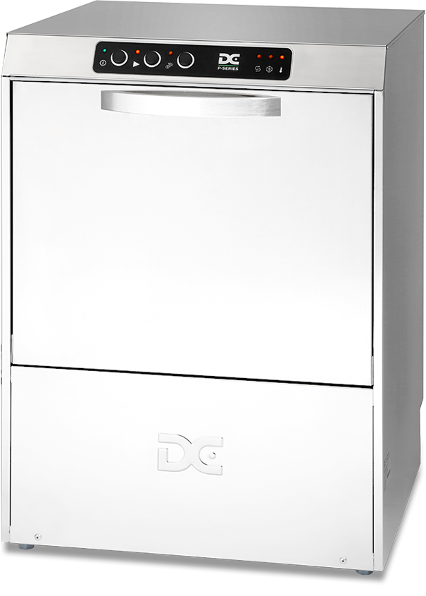 DC PG50AD Premium Range 500mm Basket Frontloading Commercial Glasswasher with Drain Pump, 30 Pint Capacity