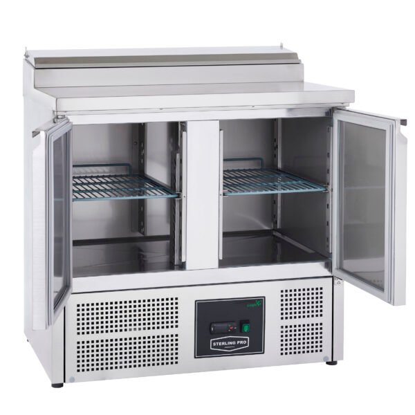 Sterling Pro Cobus SPU200PZ 2 Door Pizza Preparation Counter 5 x GN1/6, 240 Litres - view 7