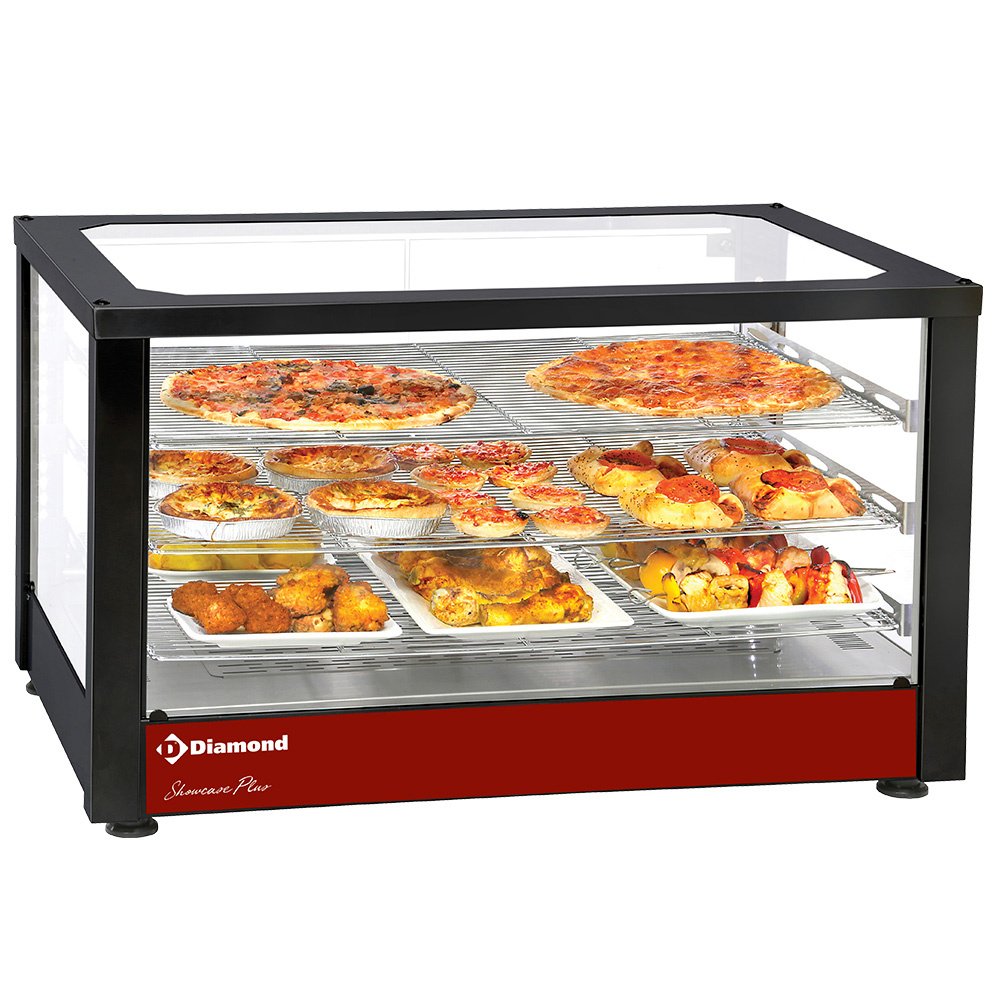 Diamond HSD3-B2 Black Ventilated Heated Display, 3 Levels