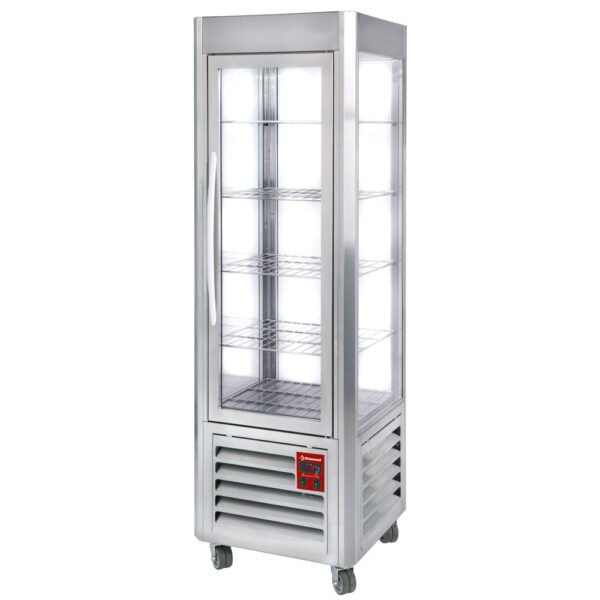 Diamond SNE/GN-A5-R2 Stainless Steel Panoramic Ventilated Display Refrigerator, 360 Litres