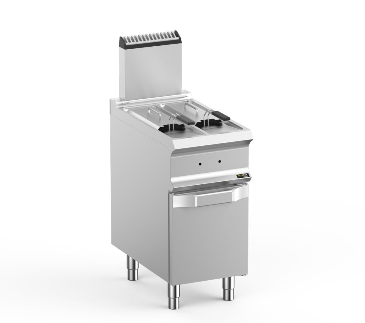 Hobart Ecomax HEFRG74A2V Floorstanding Double Basket Gas Fryer, 2 x 7 Litres