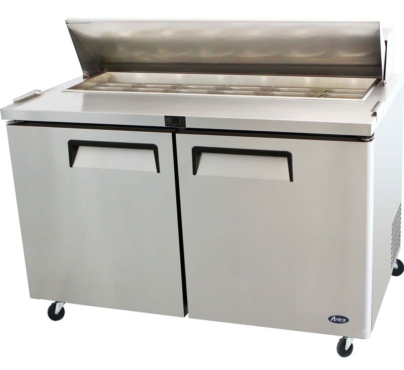 Atosa MSF8303GR 2 Door Heavy Duty Ambient Preparation Counter, 487 Litres