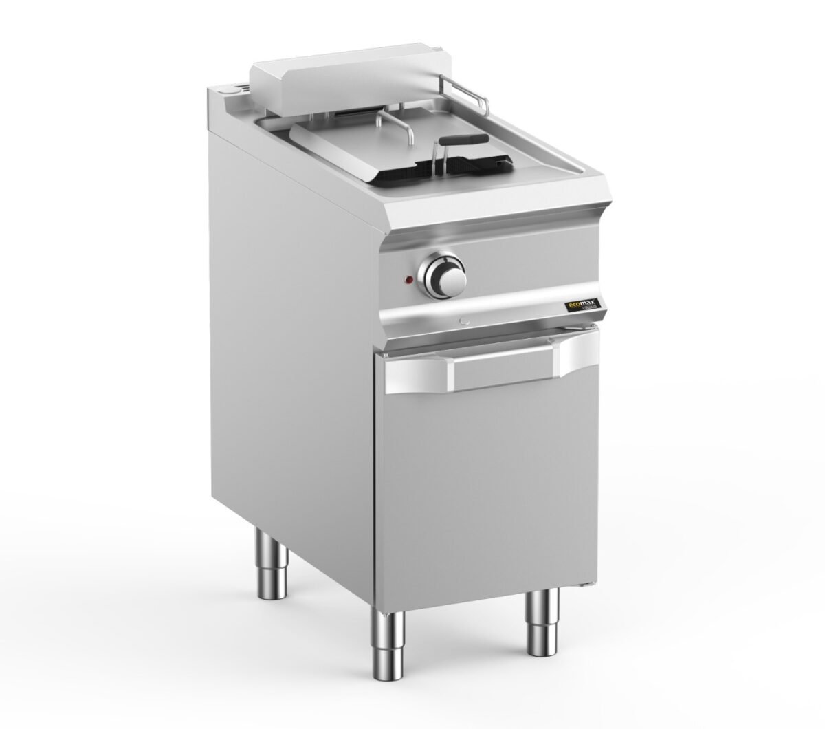 Hobart Ecomax HEFRBE74A Floorstanding Single Basket 12 Litre Electric Fryer, 9kW