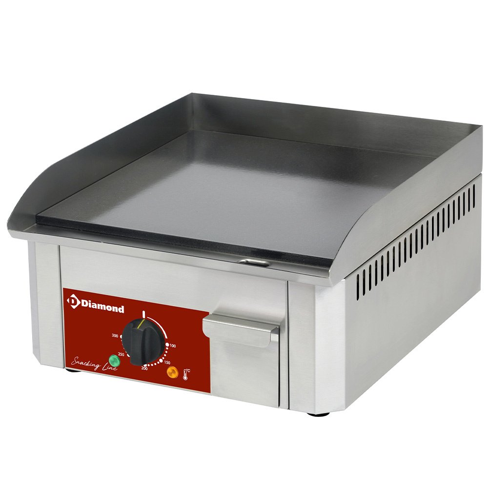 Diamond FTE-40-SS Electric Counter-Top Griddle Plate Enameled Surface