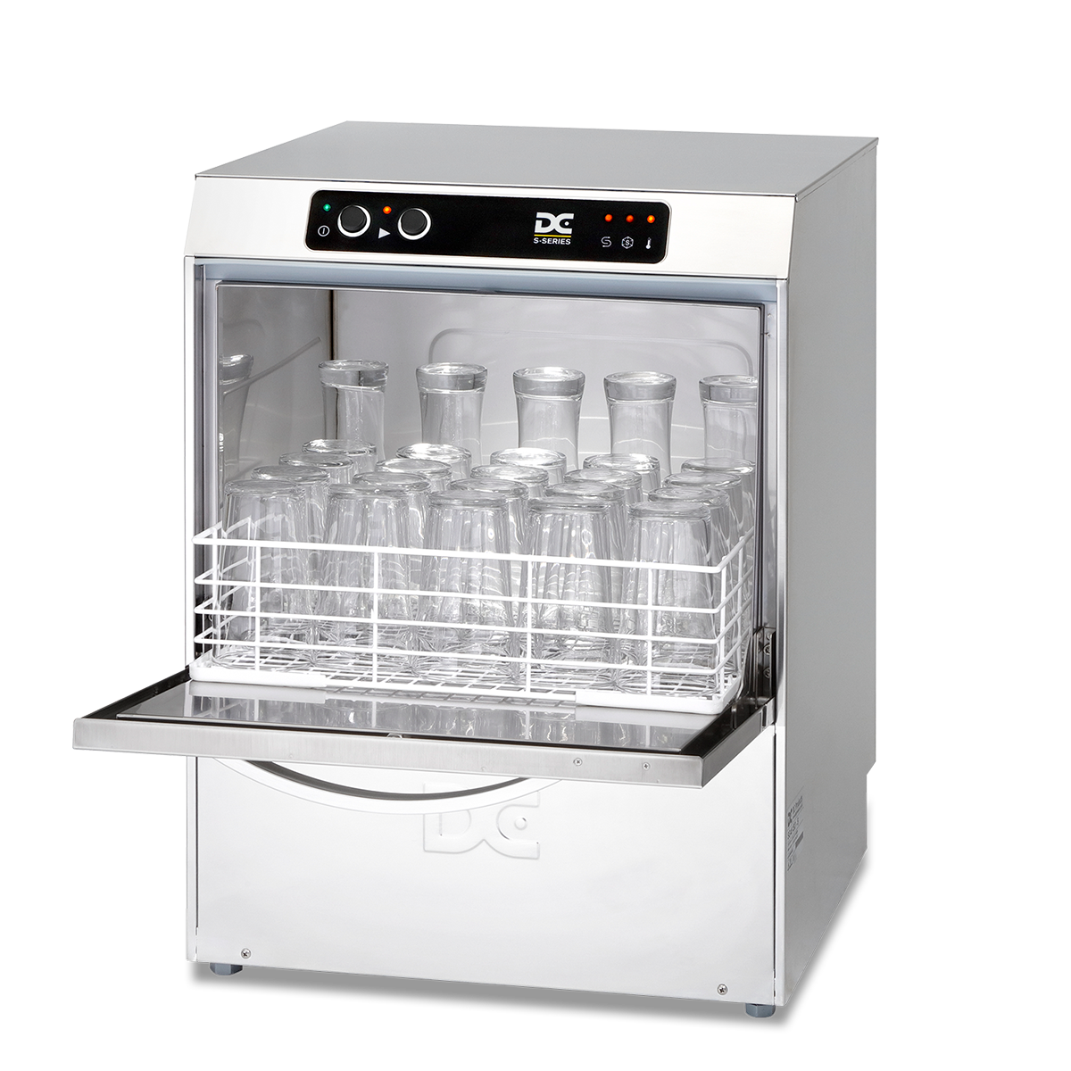 DC SG45 Standard Range 450mm Basket Frontloading Commercial Glasswasher, 30 Pint Capacity