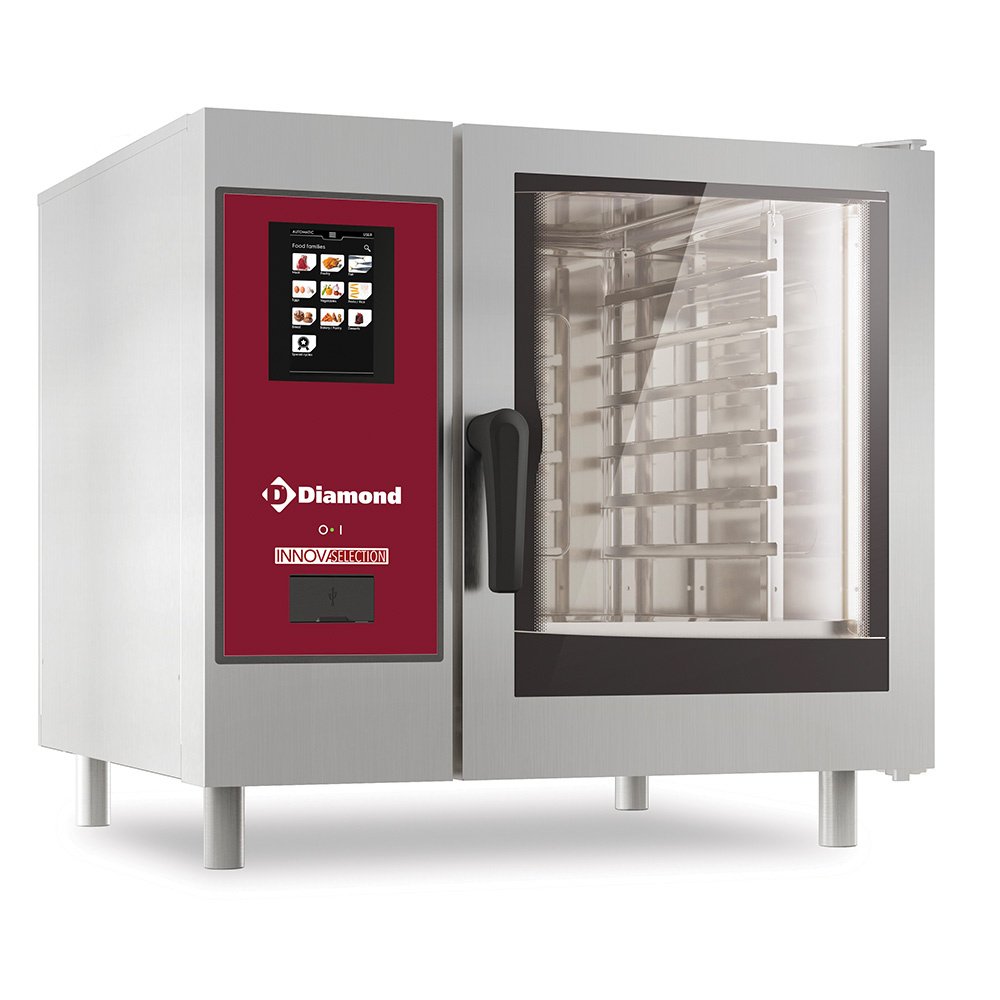 Diamond SBET/XC-06 Touch Screen Electric Steam Convection Boiler Oven, 6 x 1/1 GN