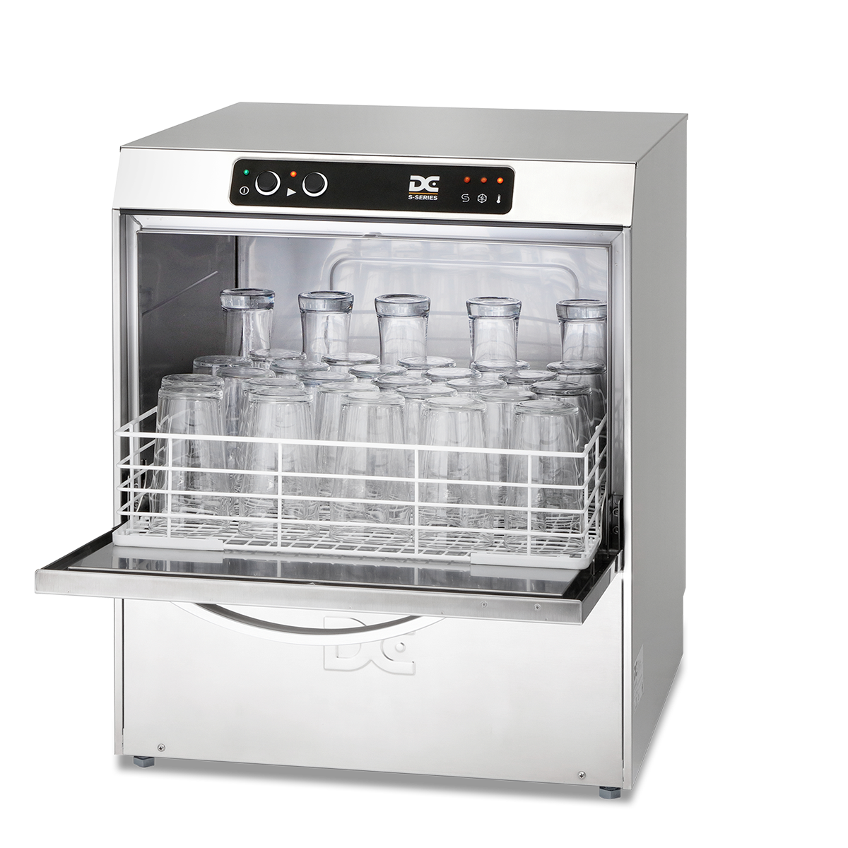 DC SG50 Standard Range 500mm Basket Frontloading Commercial Glasswasher, 30 Pint Capacity