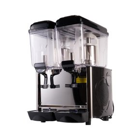 Dual 5L Bubble Tea Dispenser – Stainless Steel, Paddle Stirring, Forced-Air Cooling