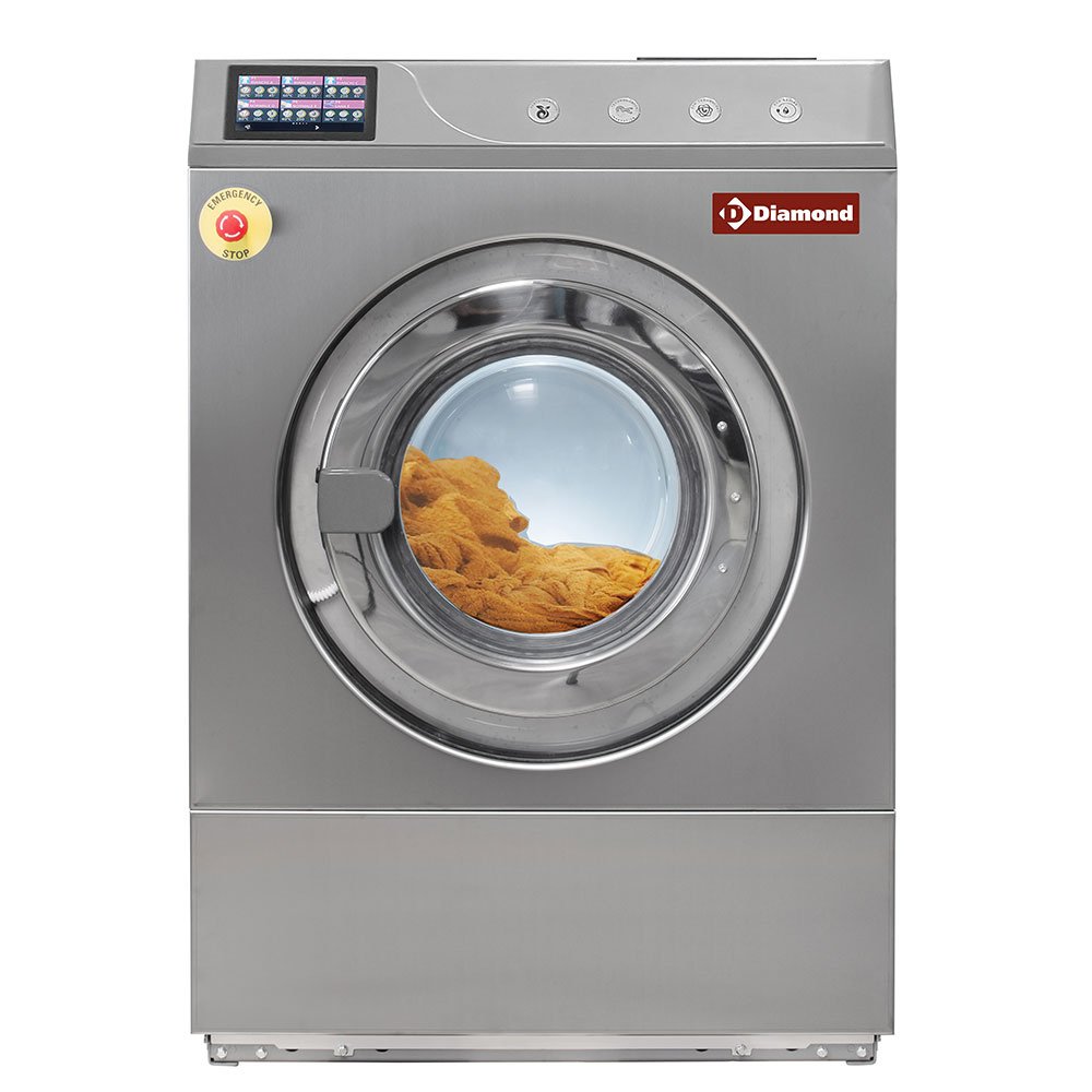 Diamond DLW14-TS/D Stainless Steel Front Loading Washer, 14kg
