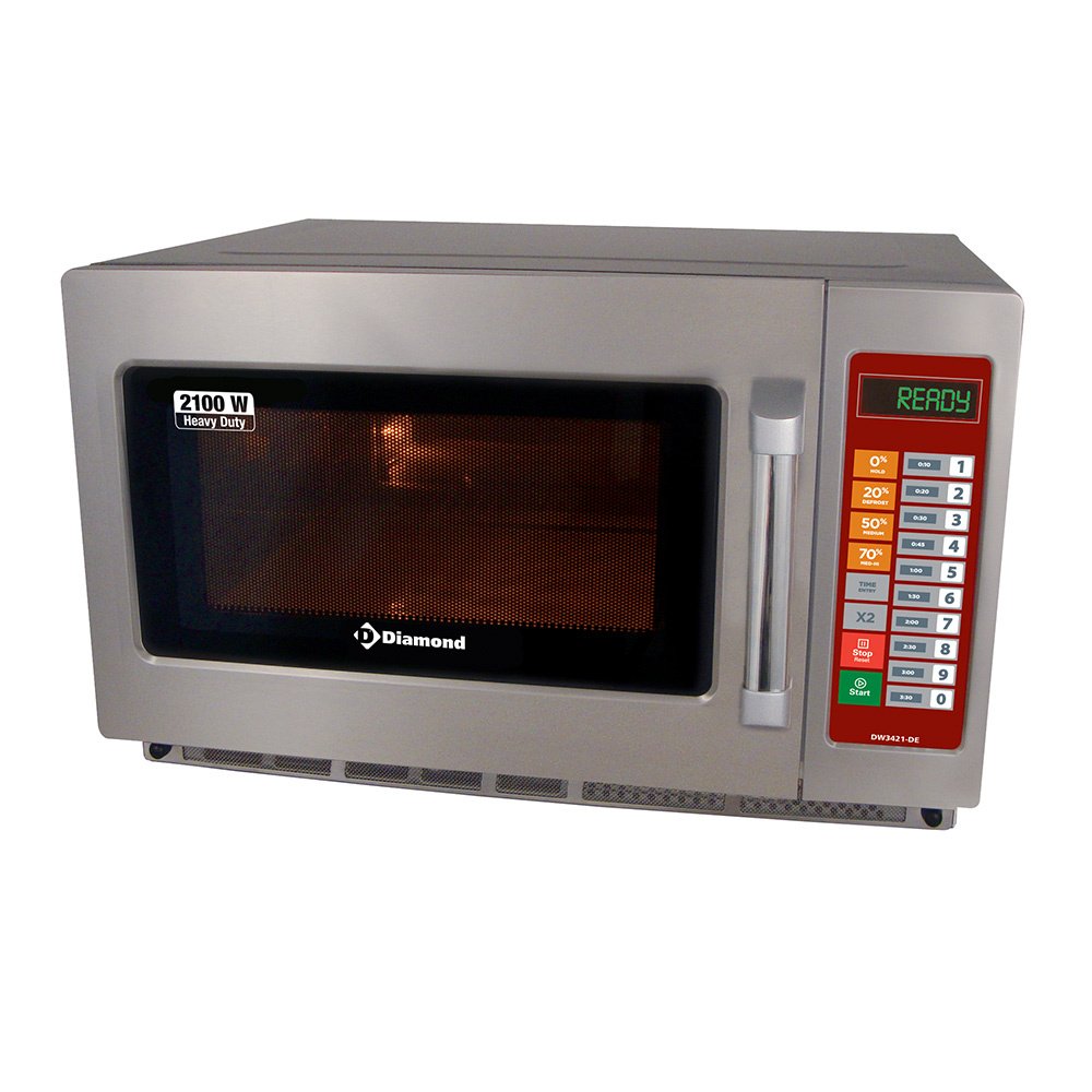 Diamond DW3421-DE Stainless Steel Microwave, 2100W