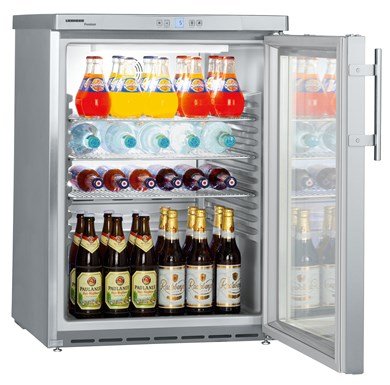 Liebherr FKUv 1663 Glass Single Door Undercounter Fridge, 141 Litres