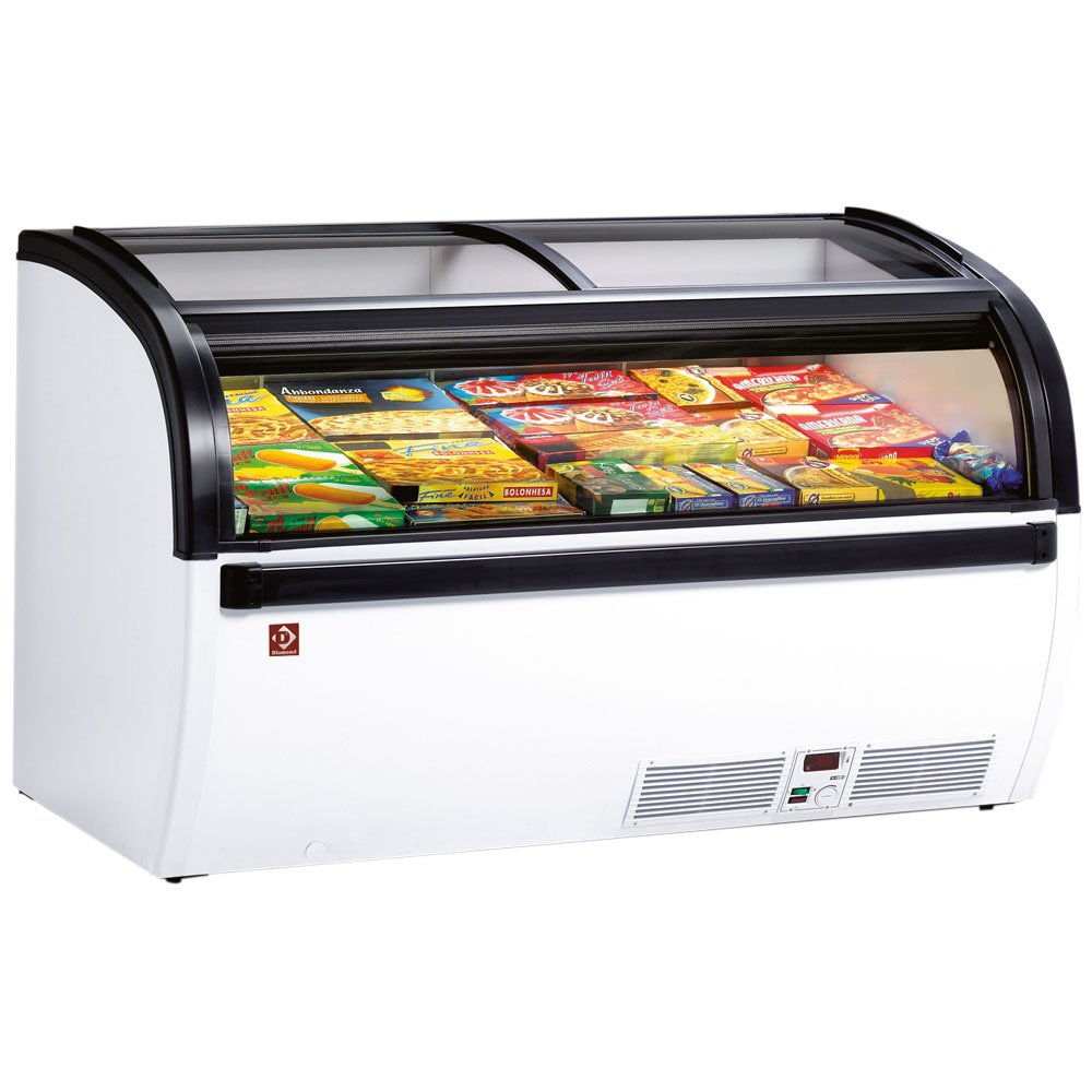 Diamond VISUAL-15-R2 Panoramic Deep Freezer with Sliding Glass Doors