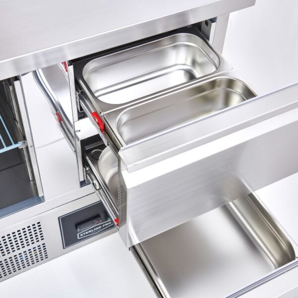 Sterling Pro Cobus SPU303-6D 6 Drawer Undermounted Counter, 368 Litres - view 3