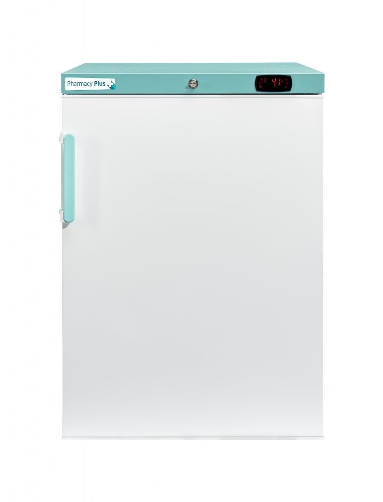 Lec Medical PPSR158BT-UK Solid Single Door Pharmacy Plus Bluetooth Enabled Countertop Refrigerator, 158 Litres