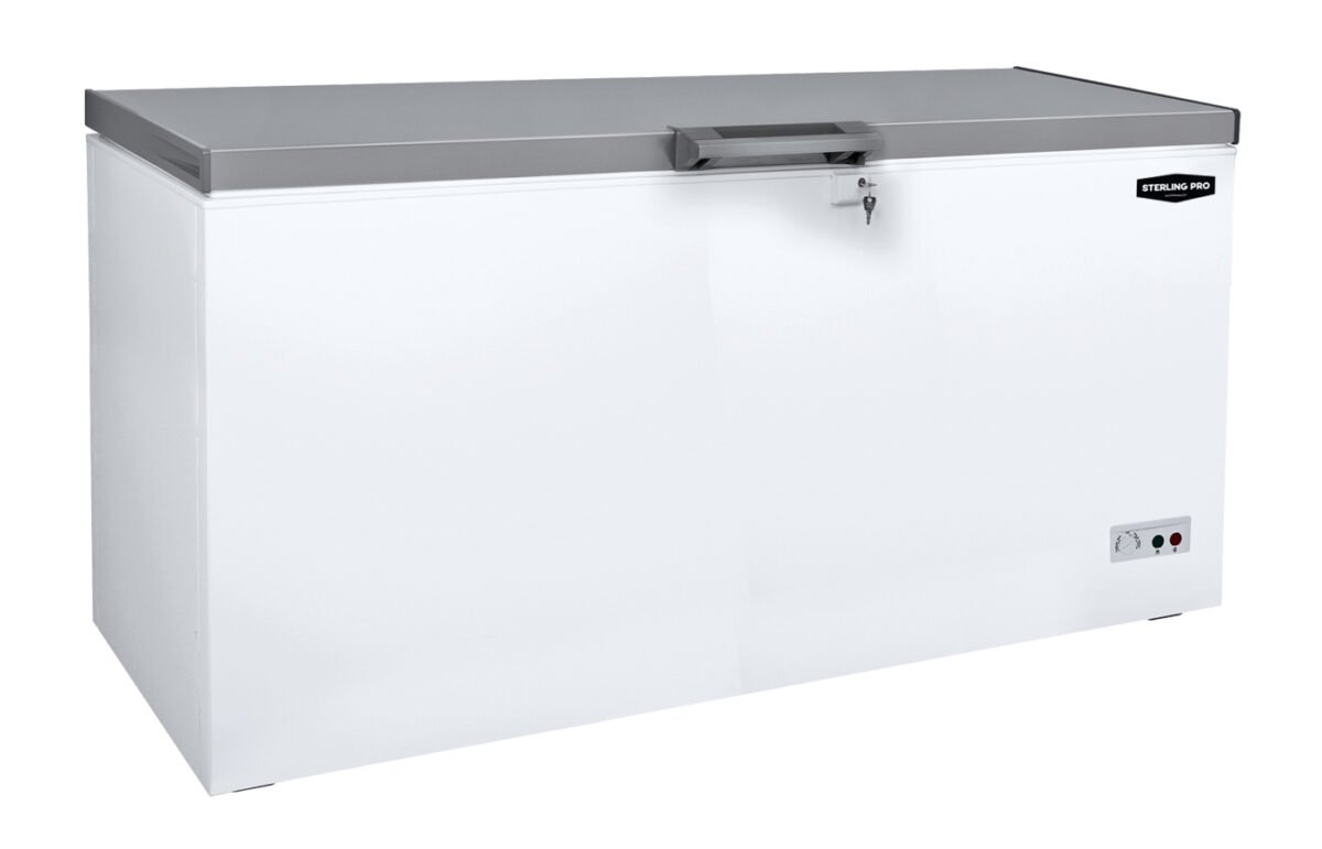 Sterling Pro Green SPC465SS Chest Freezer / Chiller / Fridge with Stainless Steel Lid, 469 Litres