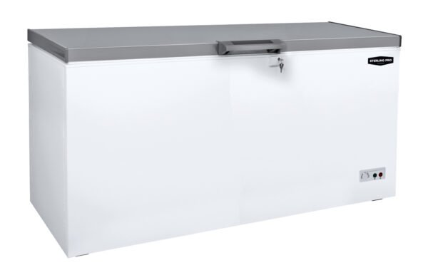 Sterling Pro Green SPC465SS Chest Freezer / Chiller / Fridge with Stainless Steel Lid, 469 Litres