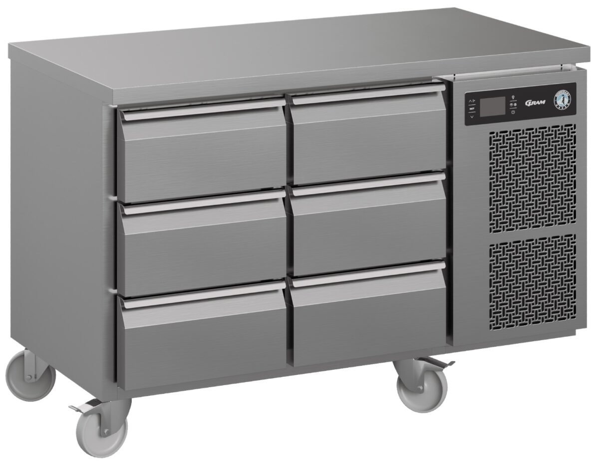 Hoshizaki Premier K 2 A 3D 3D C U 6 Drawer Stainless Steel Refrigerated Counter, 301 Litres