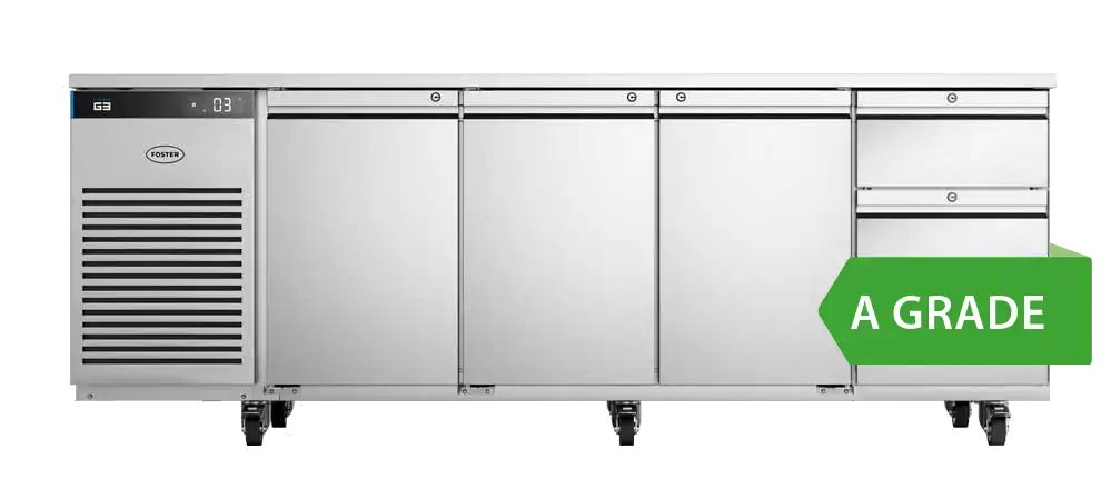Foster EP1/4H/43-322 EcoPro G3 3 Door & 3 Drawer Refrigerated Counter, 585 Litres