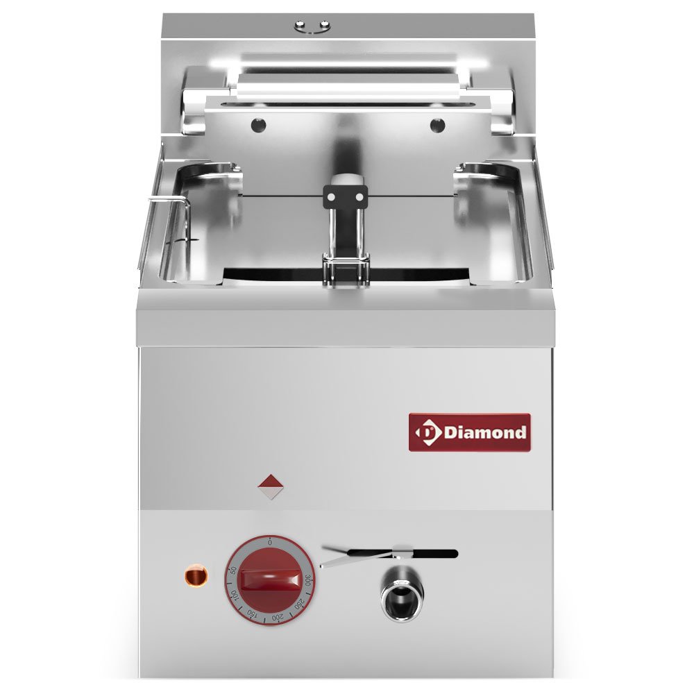 Diamond E60/F10-3T-N Single Basket Countertop Electric Fryer, 7.5kW