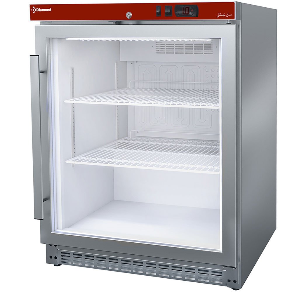 Diamond PV201X/G-R6 Single Glass Door Countertop Display Refrigerator, 150 Litres