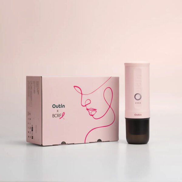 OutIn Nano Portable Espresso Machine (Rose Quartz) X BCRF Gift Set - view 2