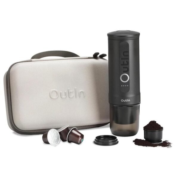 OutIn Traveler Nano Portable Espresso Machine Gift Set (Space Grey)