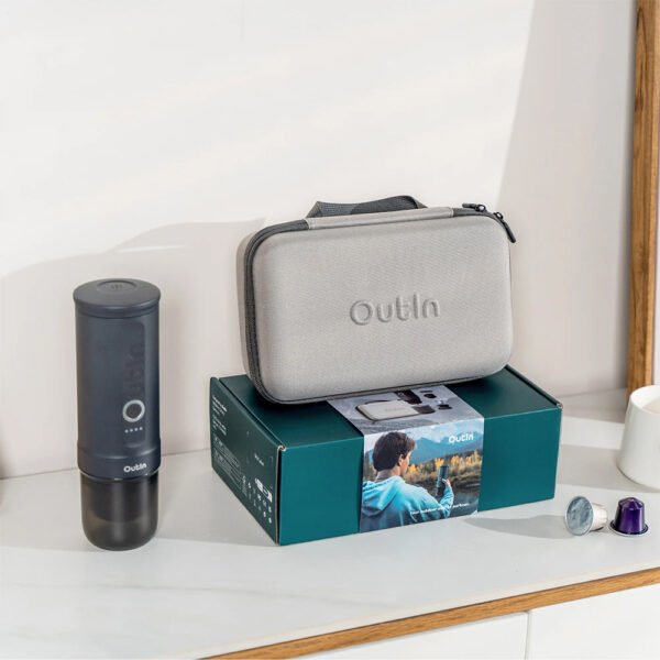 OutIn Traveler Nano Portable Espresso Machine Gift Set (Space Grey) - view 2