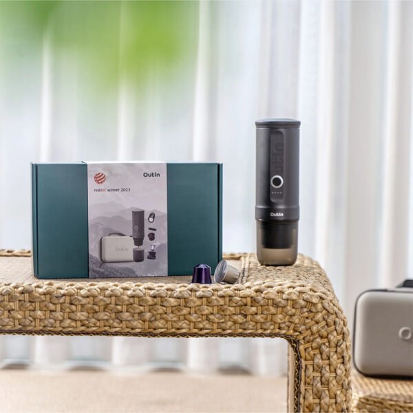 OutIn Traveler Nano Portable Espresso Machine Gift Set (Space Grey) - view 10