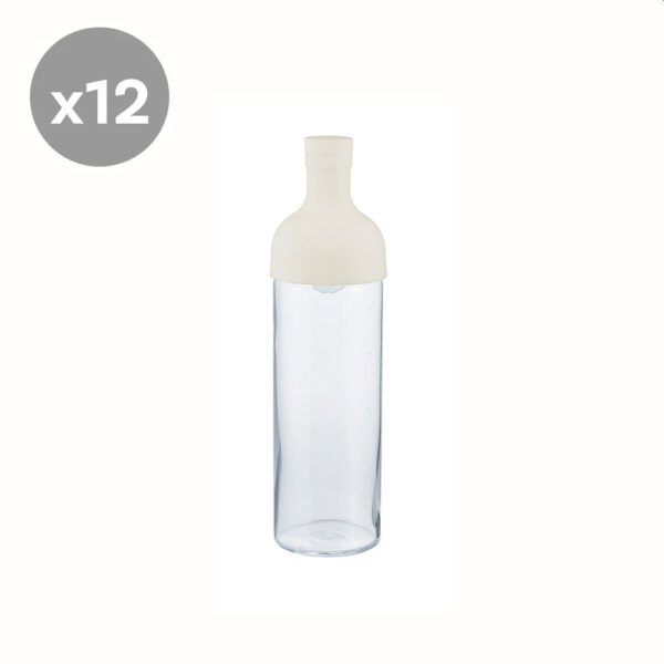 Hario Cold Brew Tea Filter Bottle (White) 750ml - Bundle of 12