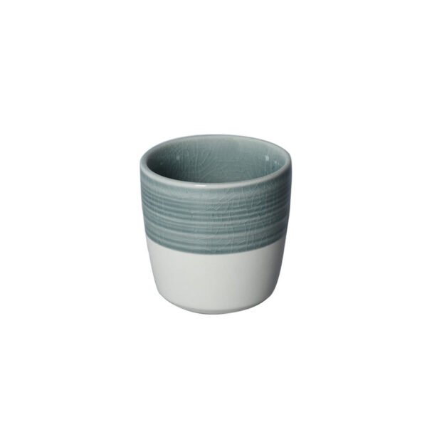 Loveramics Dale Harris Champions Signature Crackle Glaze Flat White Cup (150ml) - Charcoal