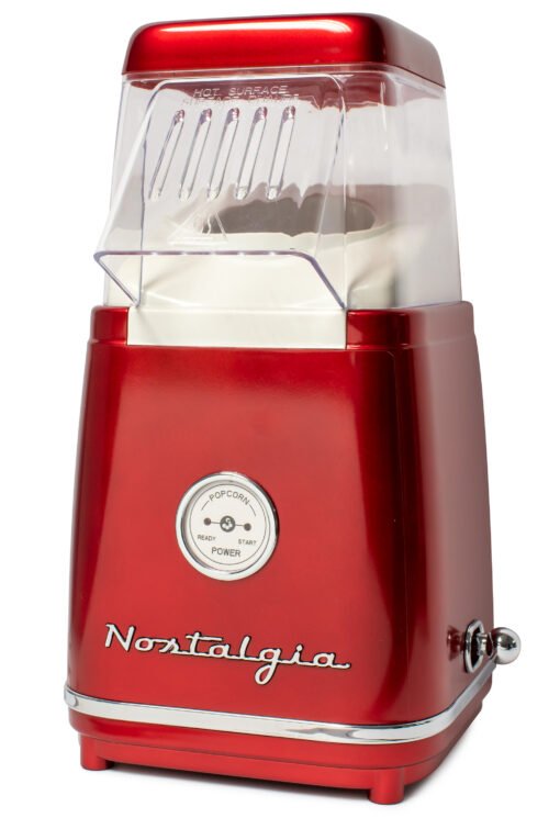 Nostalgia Retro Hot Air Popcorn Popper - red