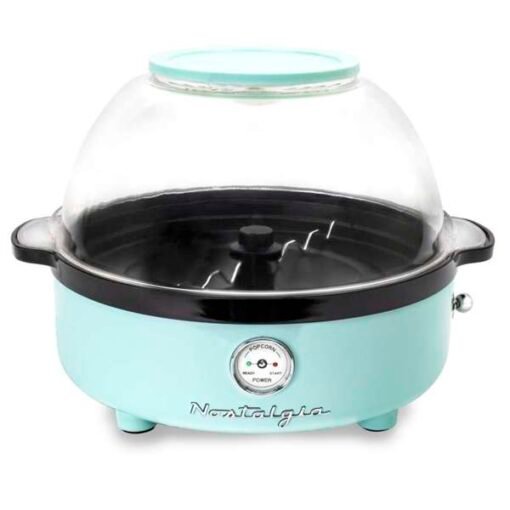 Nostalgia Retro Stirring Popcorn Maker 5.5L - aqua
