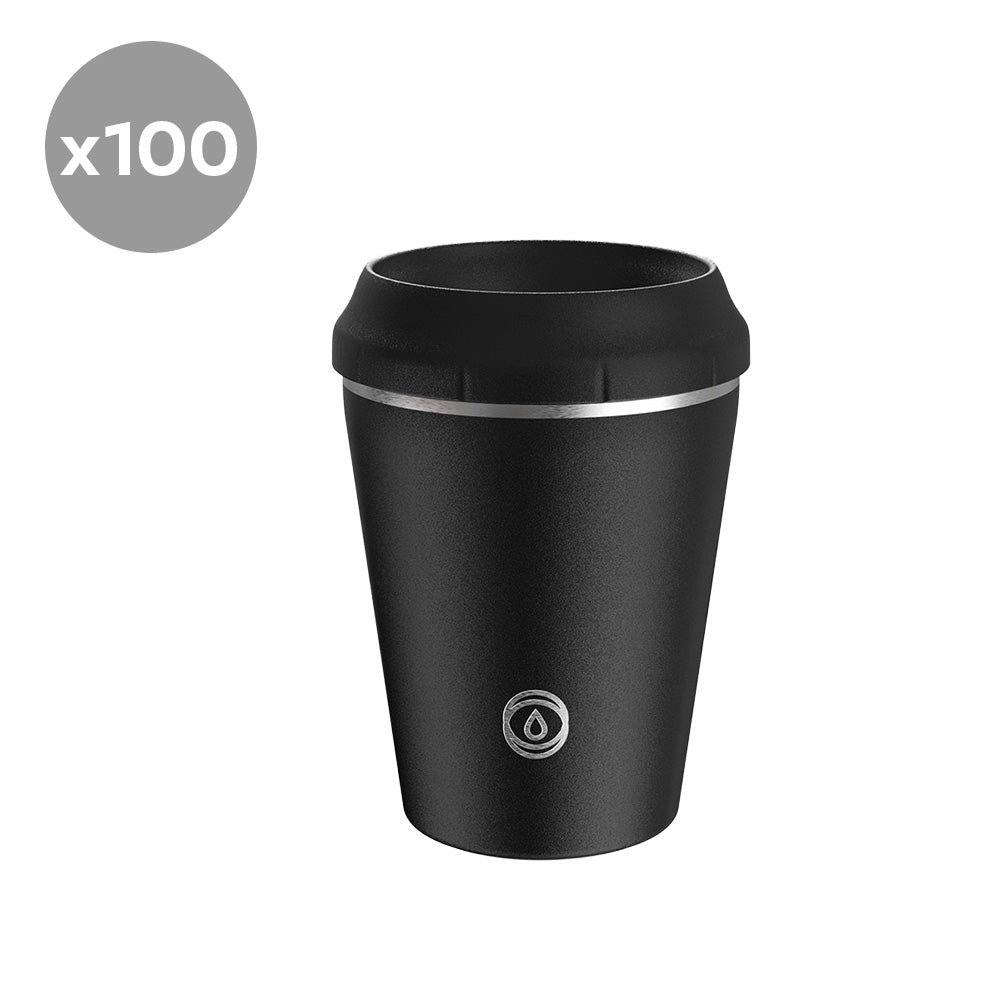 TOPL Flow360° / Stroll Reusable Cup - Charcoal (8oz) - Bundle of 100