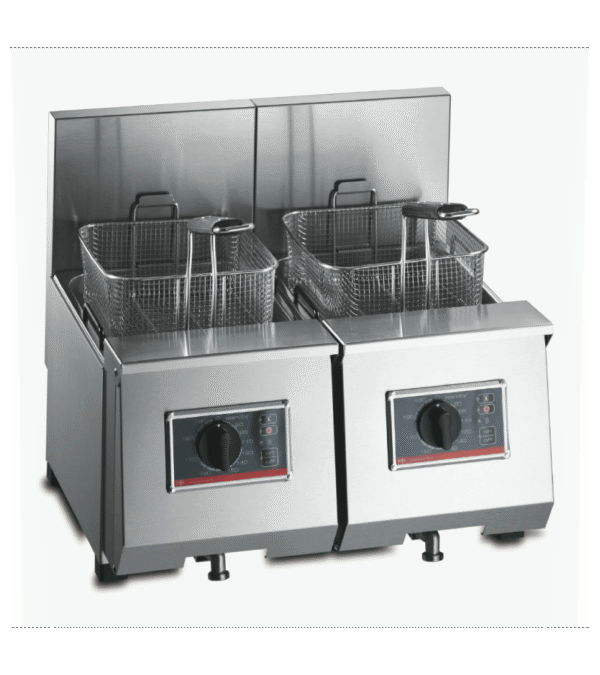 FriFri Profi 6+6 countertop twin tank fryer.