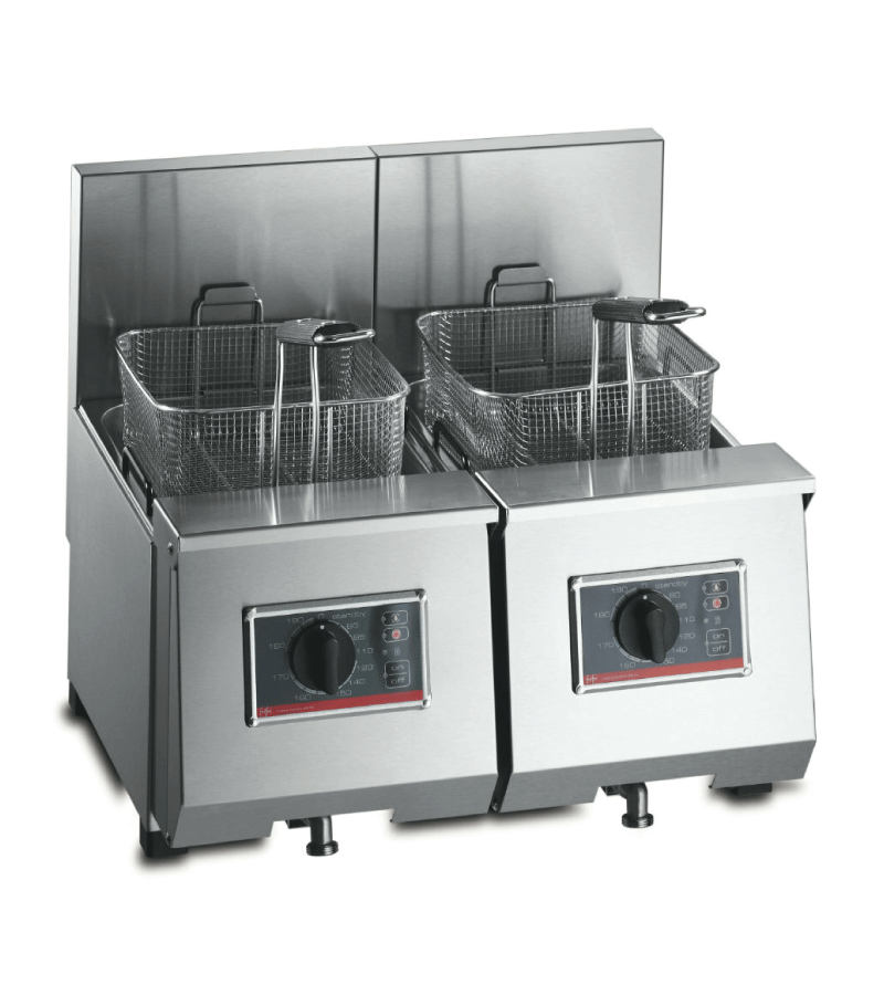 FriFri Profi 6+6 countertop twin tank fryer.