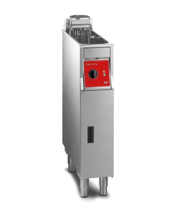 FriFri Super Easy 211 electric free-standing single tank fryer with filtration.
