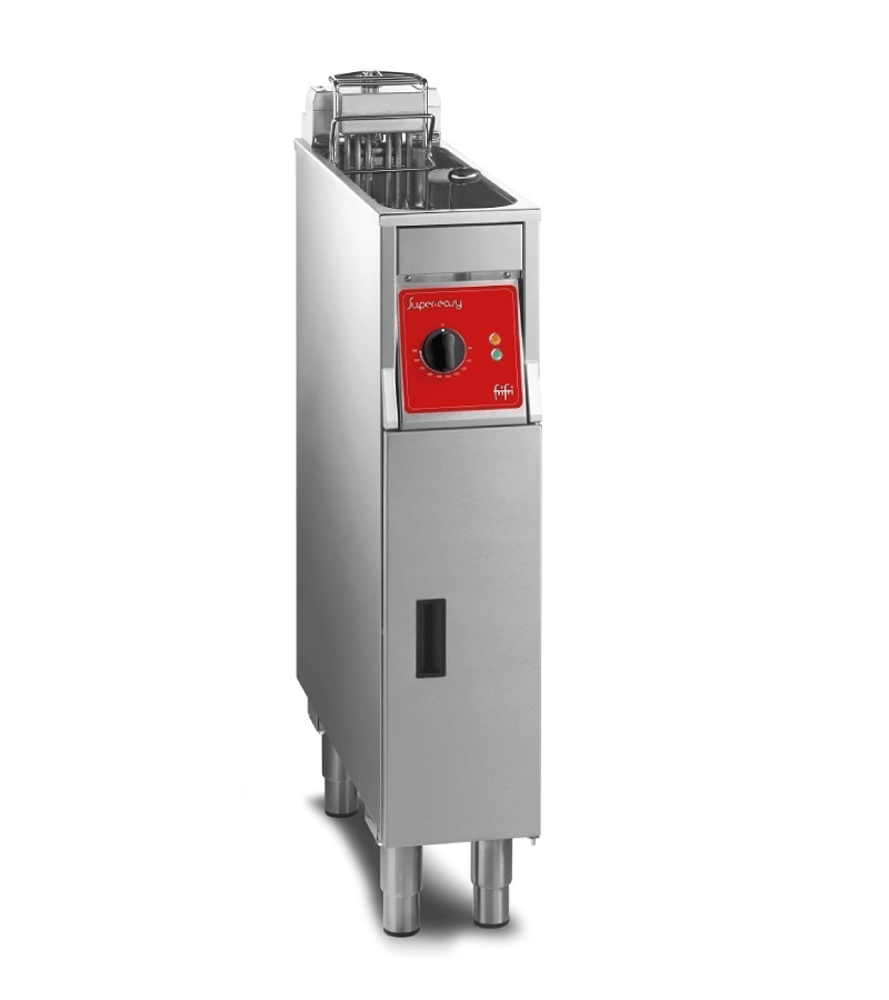 FriFri Super Easy 211 electric free-standing single tank fryer with filtration.