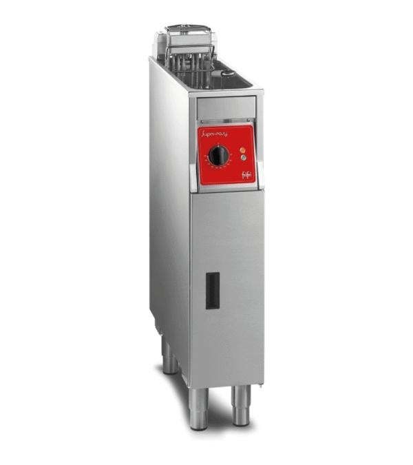 FriFri Super Easy  211 electric free-standing single tank fryer with filtration.