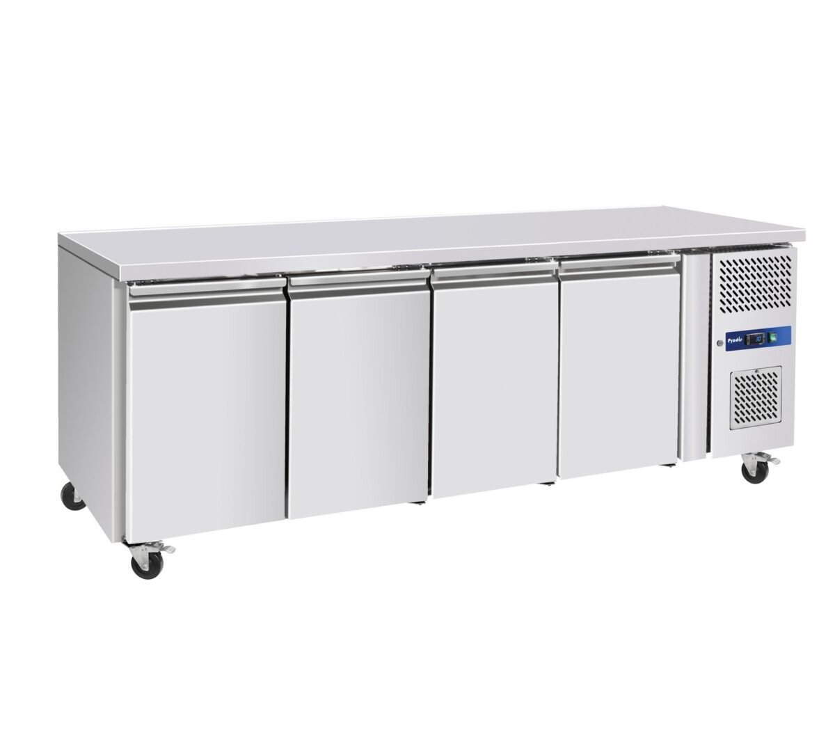Prodis GRN-C4F Professional Four Door Stainless Steel Counter Freezer