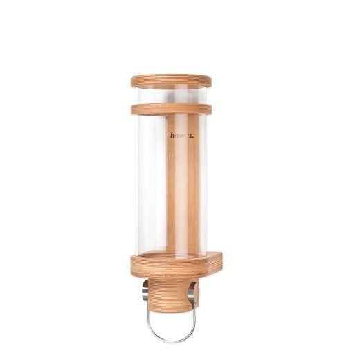 hawos Glass Tube Silo - 30-mm bracket 2-6-l-12x12x23cm