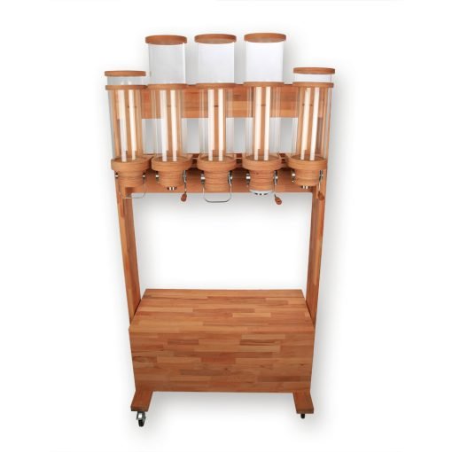 Movable dispensing stand - single-sided
