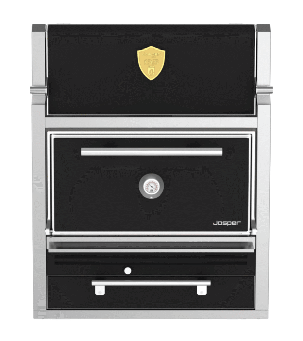 Josper HJA-PLUS-M120-HC medium model charcoal oven with hot cabinet.
