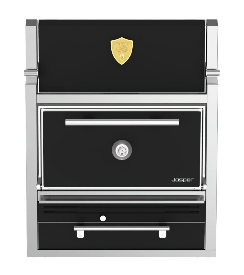 Josper HJA-PLUS-M120-HC medium model charcoal oven with hot cabinet.