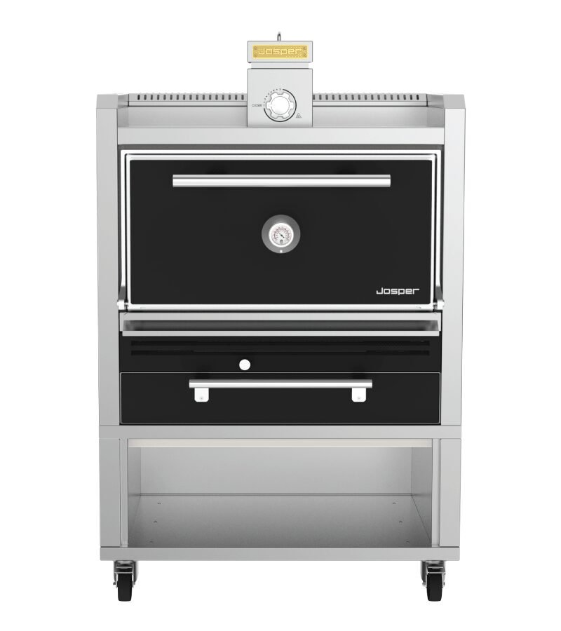 Josper HJA-PLUS-L175-T large model charcoal oven with table.