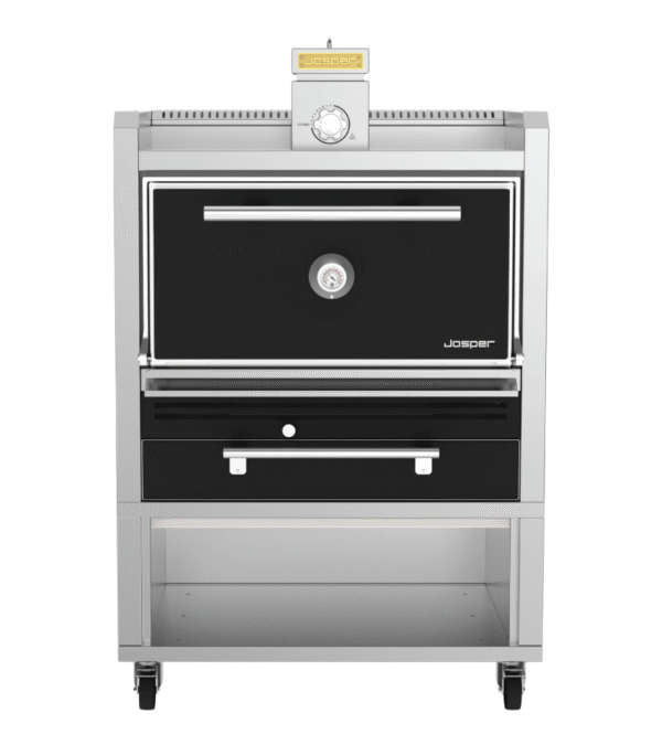 Josper HJA-PLUS-M120-T medium model charcoal oven with table.