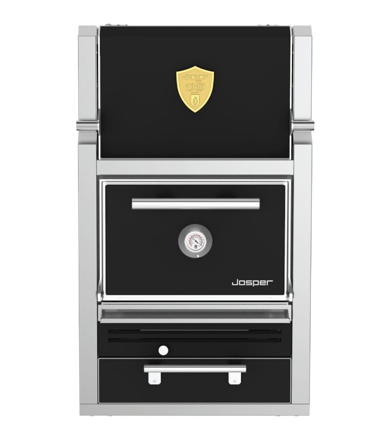 Josper HJA-PLUS-S80-HC small model charcoal oven with hot cabinet.